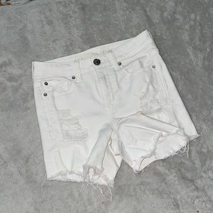 Super stretch White jean shorts